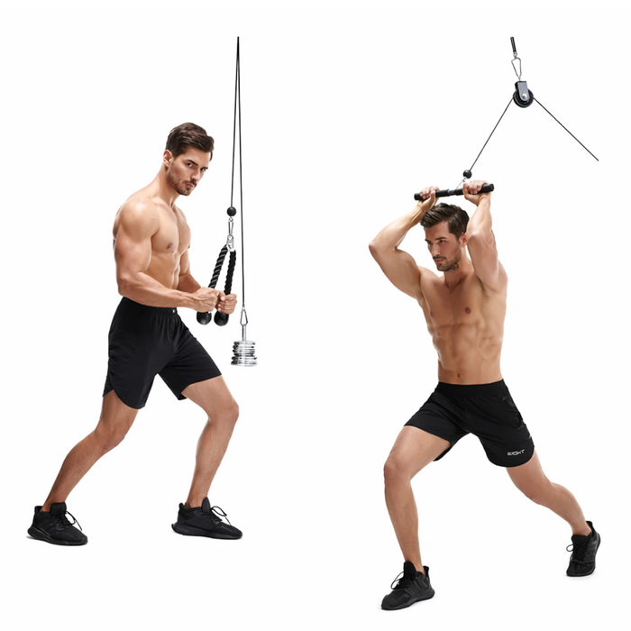 Agarres Ganchos Polea Entrenamiento Gym Triceps Multifuncion