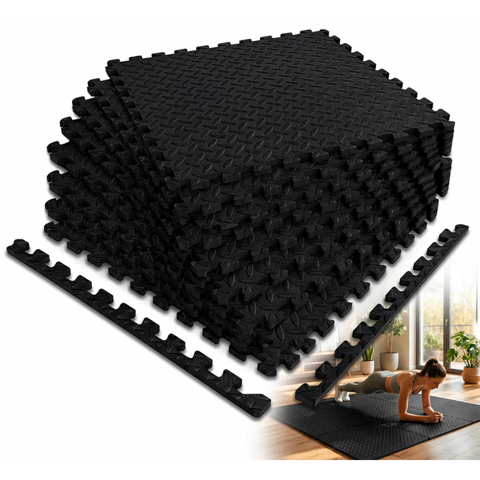 Pack 8 Goma Eva Alfombra Piso 60x60 Alfombra Gimnasio 2,5mm