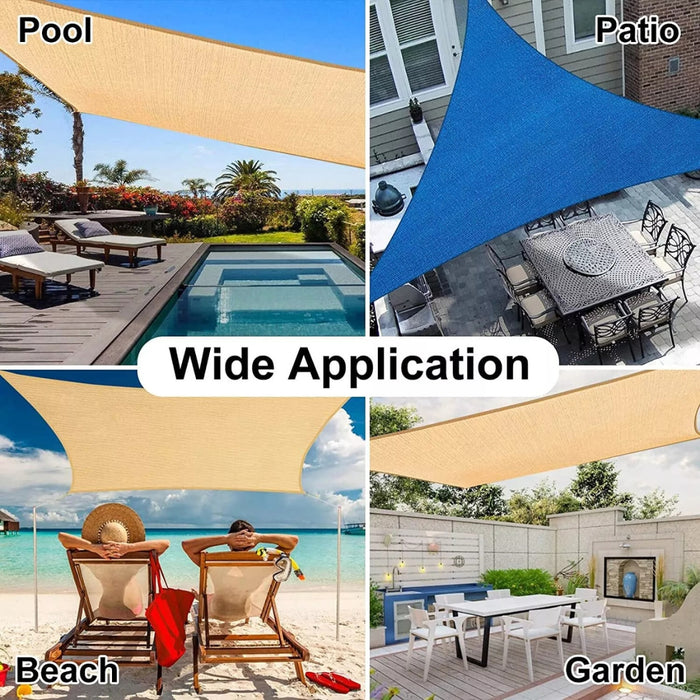 Carpa Camping Vela Sombreadora Toldo Triangular Vela 3x3x3 mts
