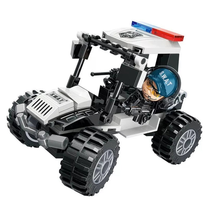 Bloques Didactico Auto Moto Juguete Carros Policia