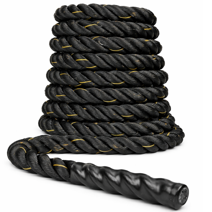 Cuerda Crossfit Correa Profesional Gym Batle Rope 5mmx12mts Negro