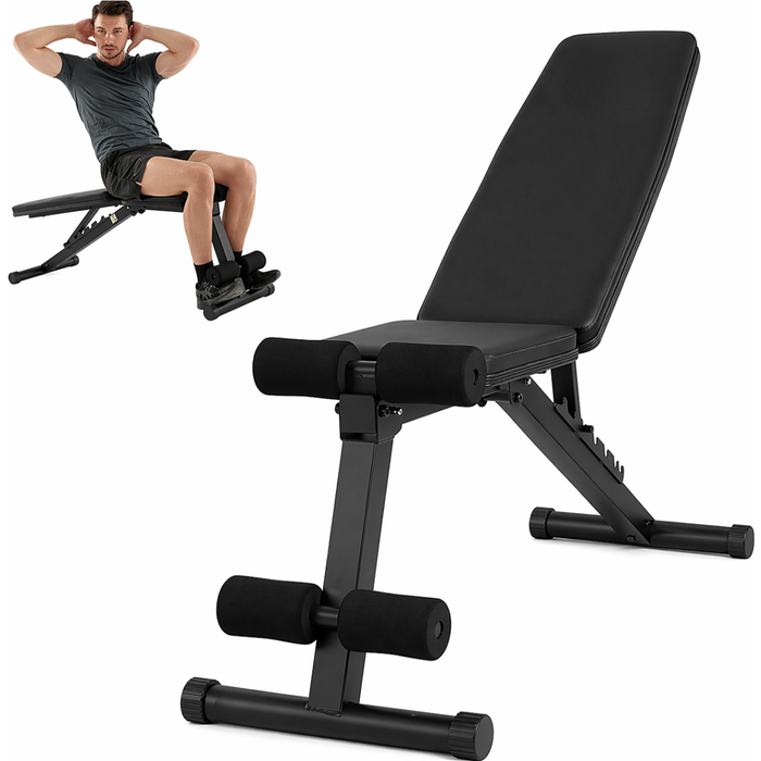 Banco Abdominale Plegable Ajustable Multifuncional Gym 120kg