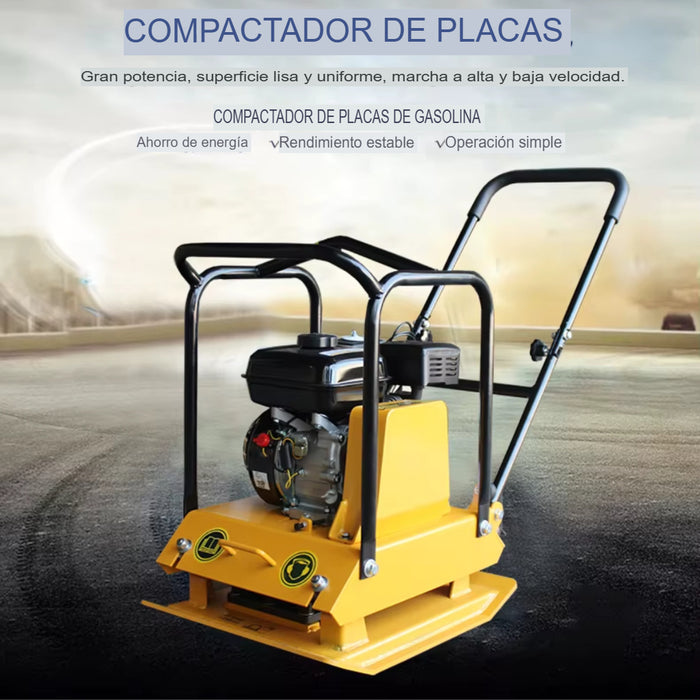 Placa Compactadora 6.5 Hp Motor Gasolina Vibratoria