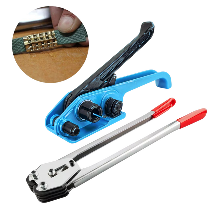 Kit Enzunchadora Manual Tensor Flejadora Sellador 12-16mm