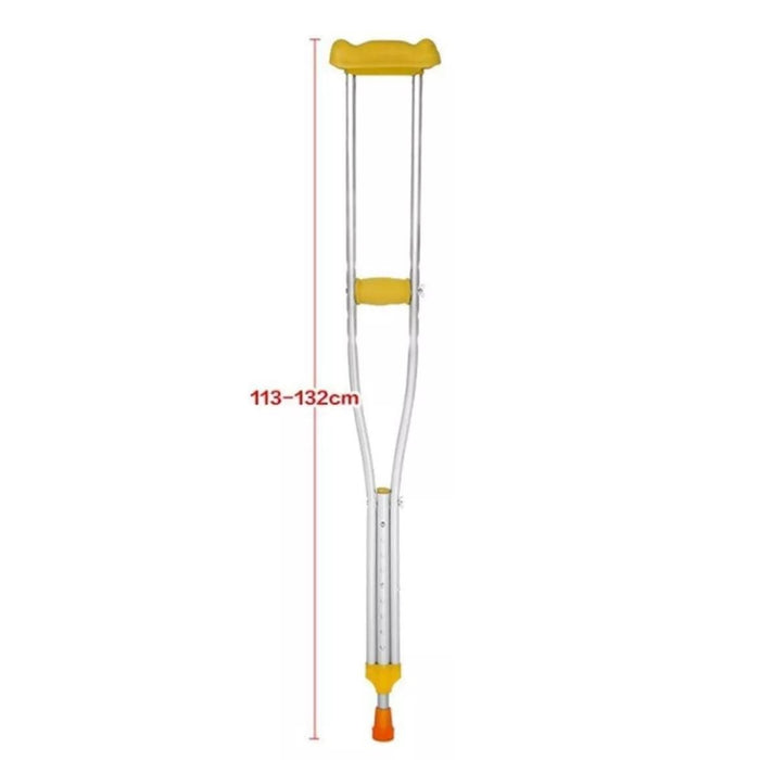 2 Baston Muletas Axilares De Aluminio Regulables Ortopedicas