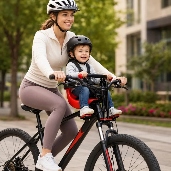 Asiento Silla Frontal Universal Bicicleta Niños Reposabrazos