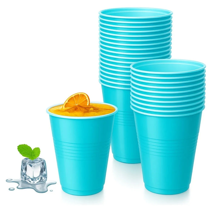 Set 50 Vaso Desechable Grande Fiestas Plasticos Vasos 400 Ml
