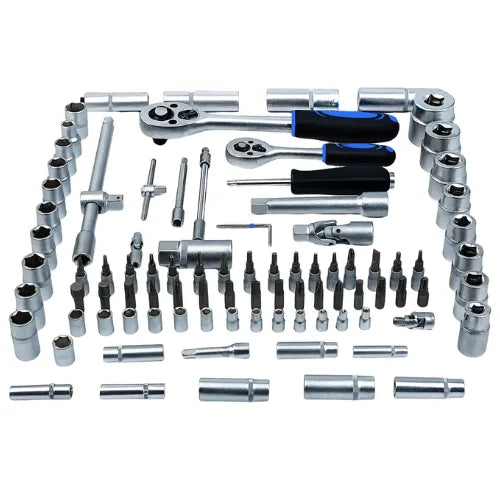 Set Juego Herramientas Caja Dados 1/4 Y 1/2 Chicharra 108pcs