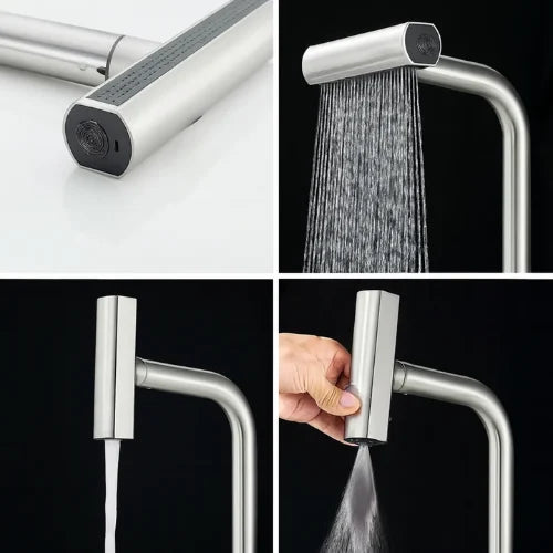 Llave Monomando Grifo Cocina Extension Flexible Lavaplatos