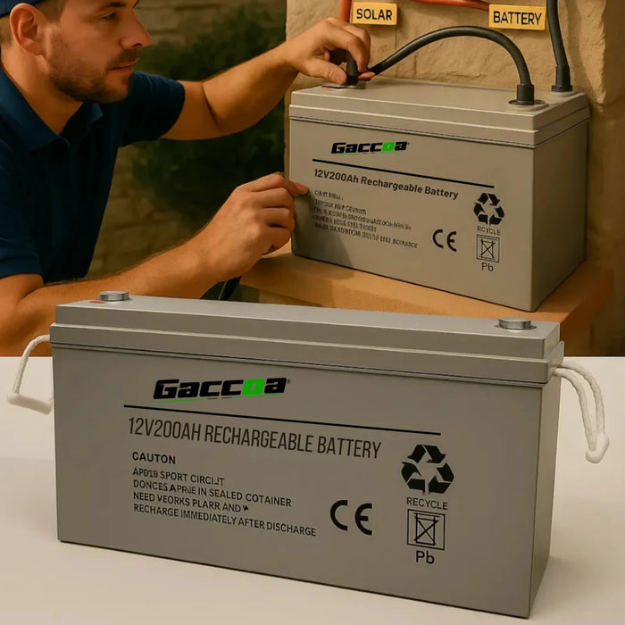 Bateria Ciclo Profundo Panel Solar Gel Carga Solar 12v 200ah