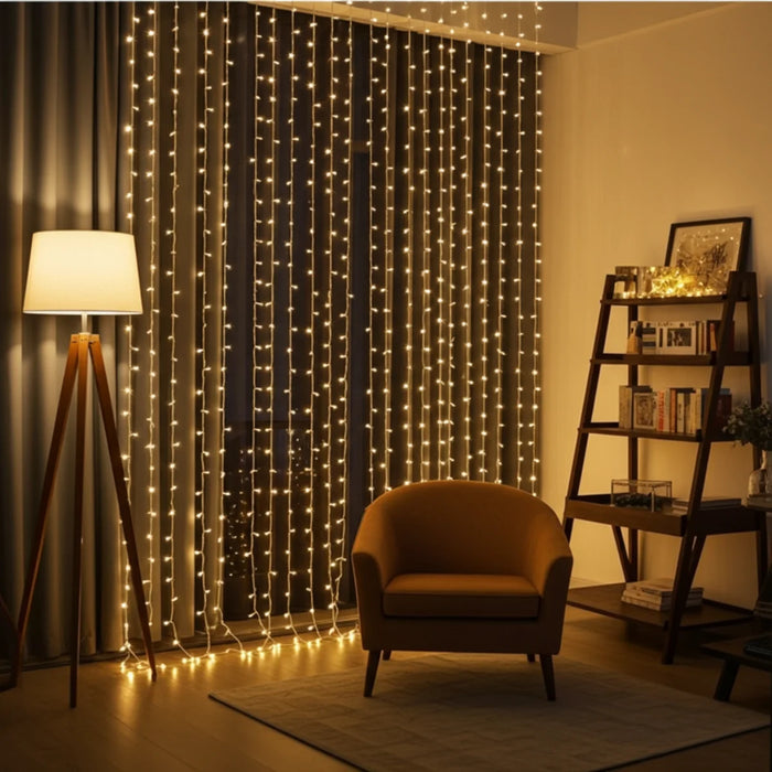 Cortina Led Cascadas Navideñas Cascada Luces Led 5x2m 800led