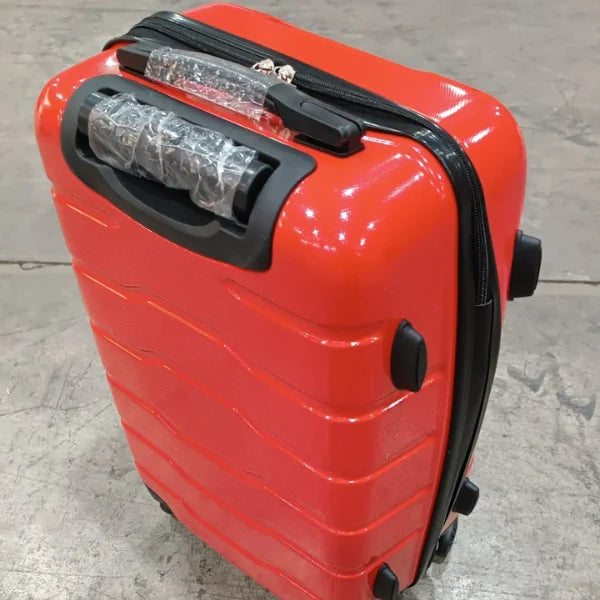 maleta de 10kg color rojo con detalles estéticos no tiene garantía