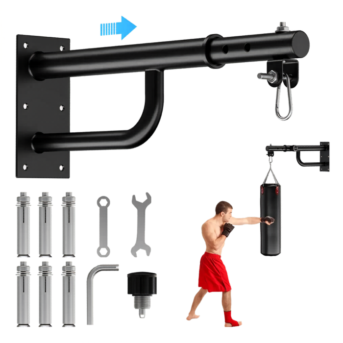 Soporte De Pared Saco De Boxeo 150kg Estirable Ejercicio