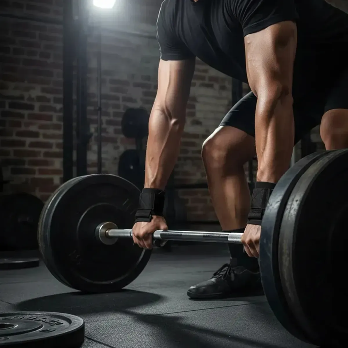 Correa De Levantamiento Pesas Ganchos Straps Gym Muñequera