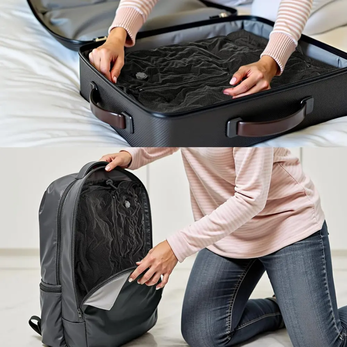 Bolsas Compresion Bolsa Viaje + Bomba Guardar Ropa Vacio 16l