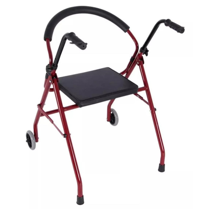 Andador Burrito Plegable Asiento 2 Ruedas Adulto Ortopedico