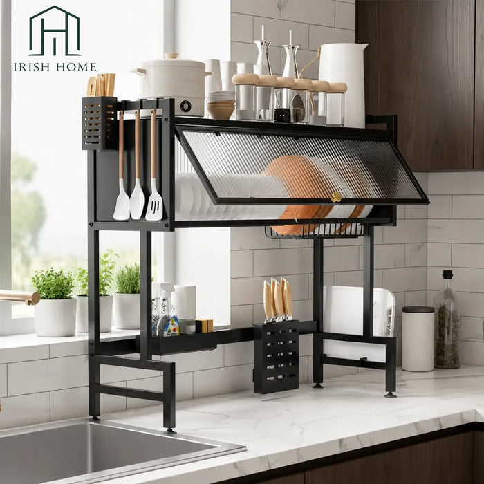 Secador Escurridor Cocina Loza Platos Metalico De 2 Niveles