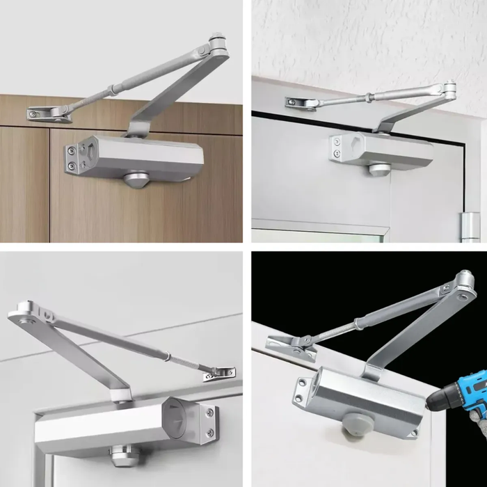 Brazo Hidraulico Puerta Cierra Puertas Automatico 80 A 110kg