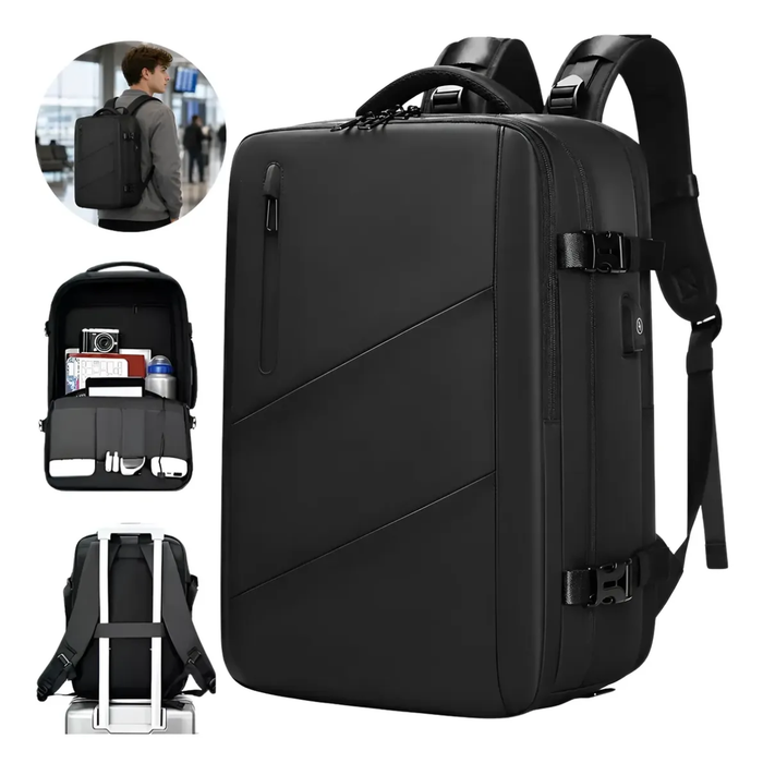 Mochila Viaje Carry On Equipaje Cabina Bolso Usb Avion Viral