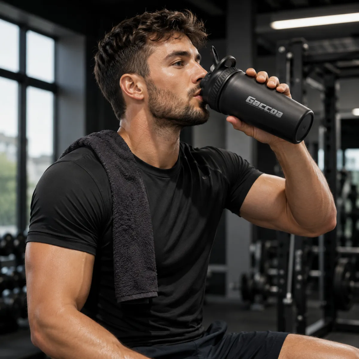 Shaker Vaso Proteina Mezclador Termico Acero Inoxidable 24oz