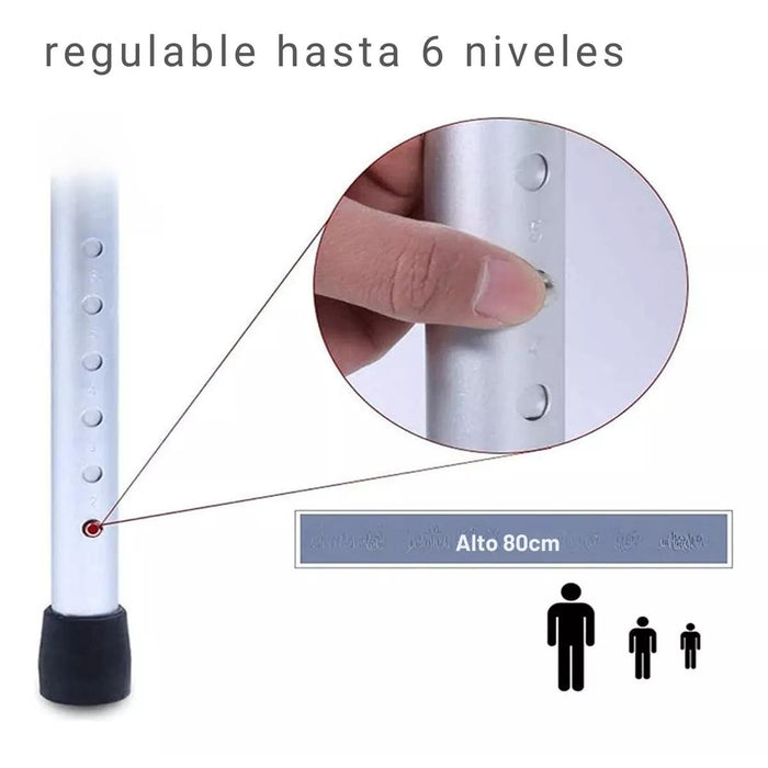 Andadera Ortopedica Adulto Andador Plegable Aluminio 120 Kg