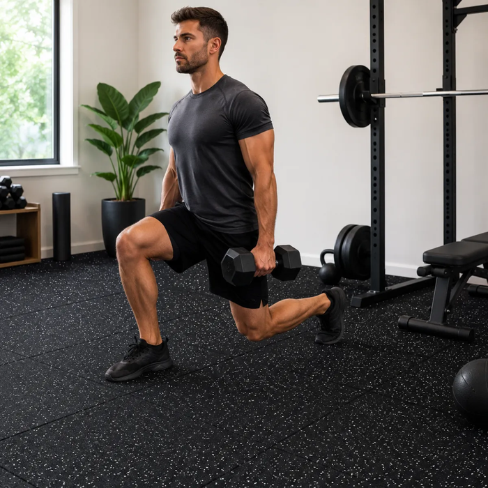 Piso Caucho Gimnasio Crossfit Tatami Goma 100x 100x2 Cm Gym