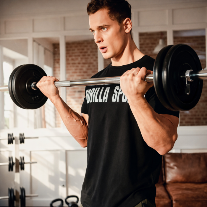 Barra Preolímpica Recta 4.45kg Fitness Gym Profesional 120cm Plateado