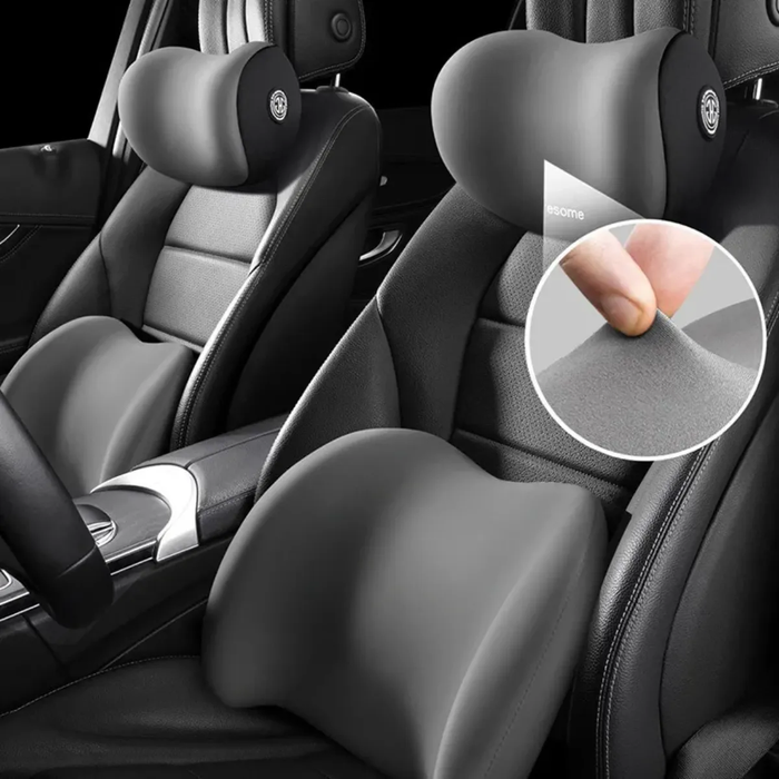 Cojin Corrector Espalda Lumbar Reposacabezas Asiento De Auto