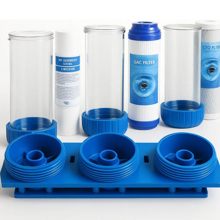 Filtro Agua 3 Etapas Antisarro Ablandador 10 Pugadas 5 Micra