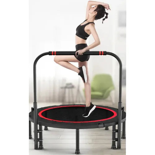 Trampolín Fitness Redondo Plegable Yoga Cama Elastica 120cm