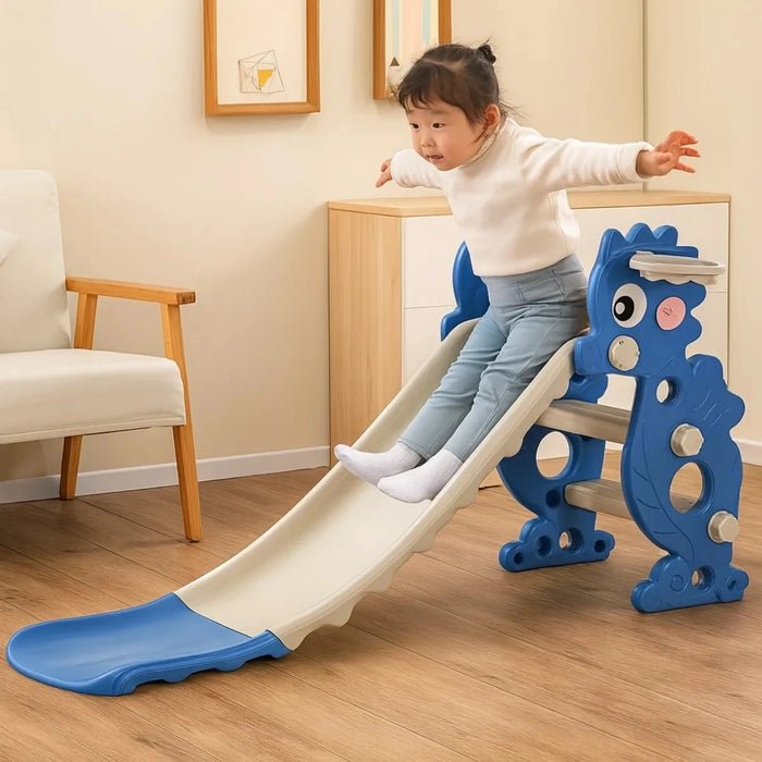 Tobogan Juguete Resbalin Plegable Niños + Pelota Y Aro