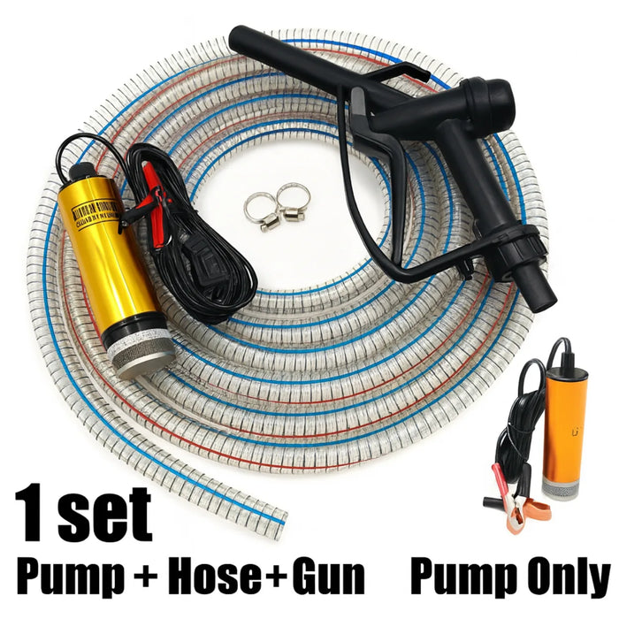 Kit Bomba Trasvasije Diesel 12v Pistola Manguera 4m Parafina