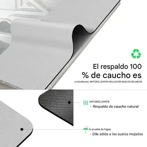 Alfombra Tapete Piso Baño 40x60cm Diatomita Antideslizante