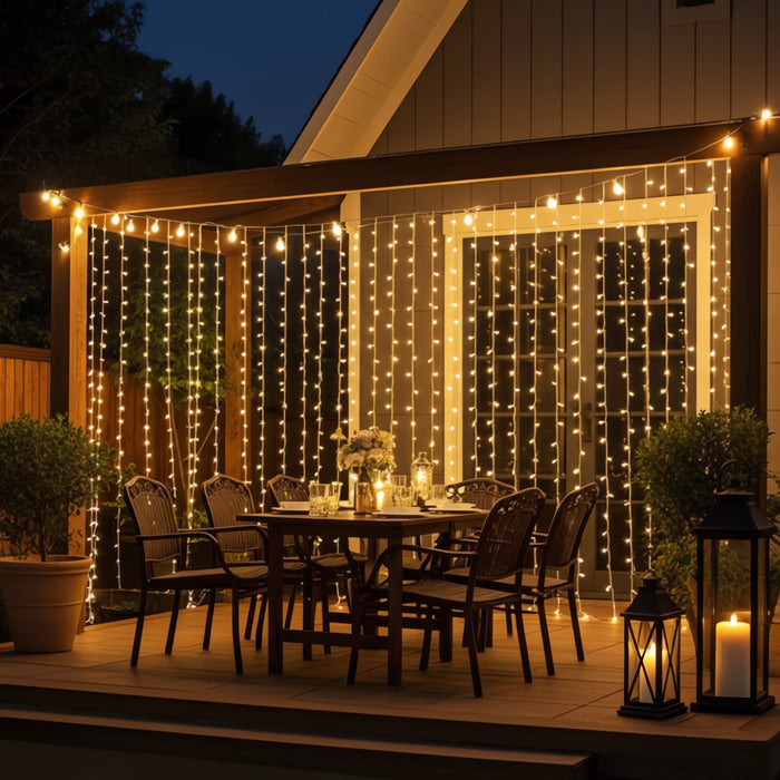 Cortina Led Cascadas Navideñas Cascada Luces Led 5x2m 800led