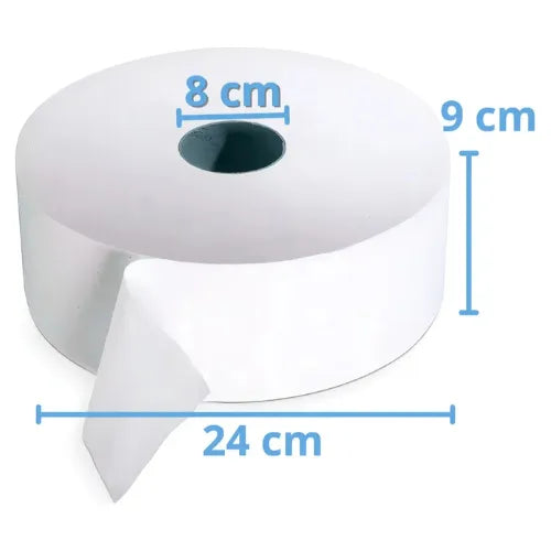 4 Rollos Papel Higiénico Industrial 350 Mts Doble Hoja Baños