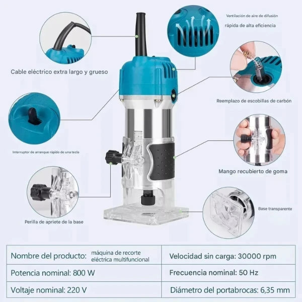Fresadoras Para Madera De Mano Rebajadora Fresadora Router