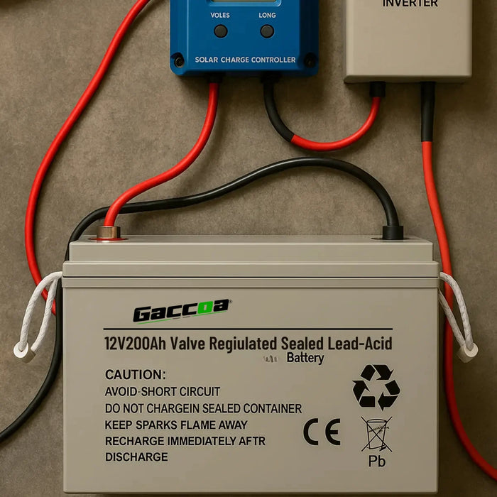 Bateria Ciclo Profundo Panel Solar Gel Carga Solar 12v 200ah