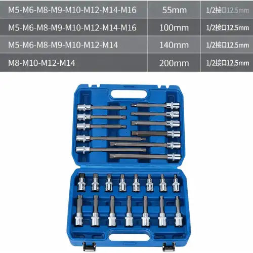 Kit Dados Torx Llave Punta Estirada Estrella Automotriz 26pc