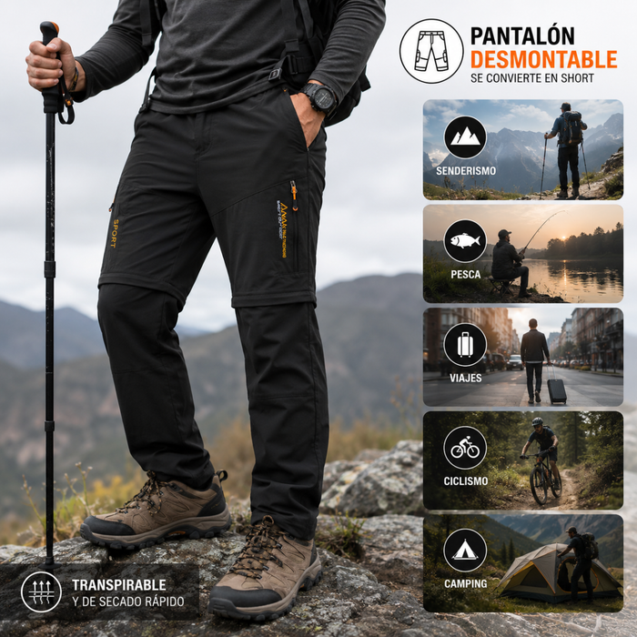 Pantalon Softshell Termico Impermeable Para Trekking Outdoor