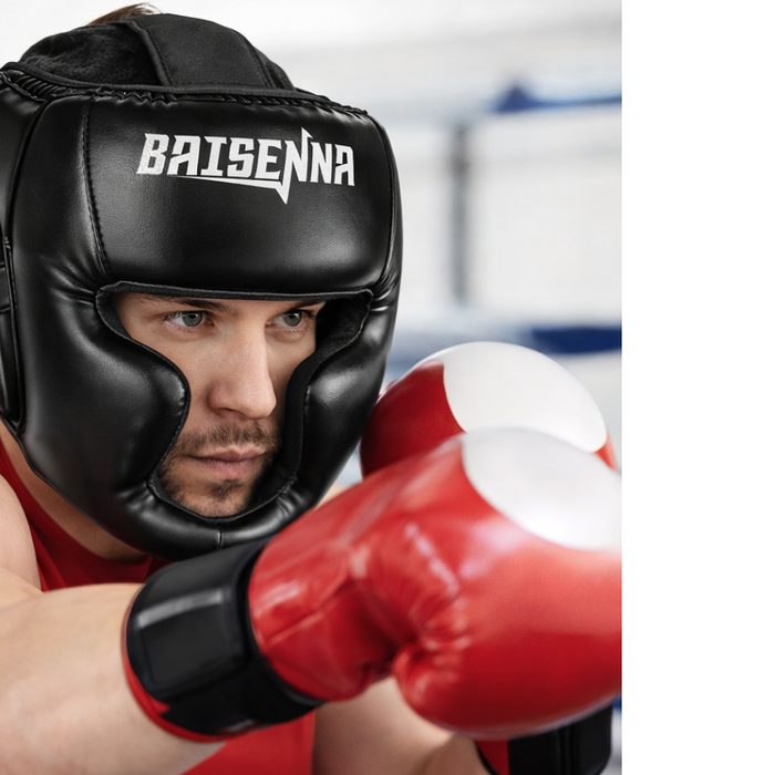 Casco Protector Cabezal Boxeo Entrenamiento Boxeo Cerrado