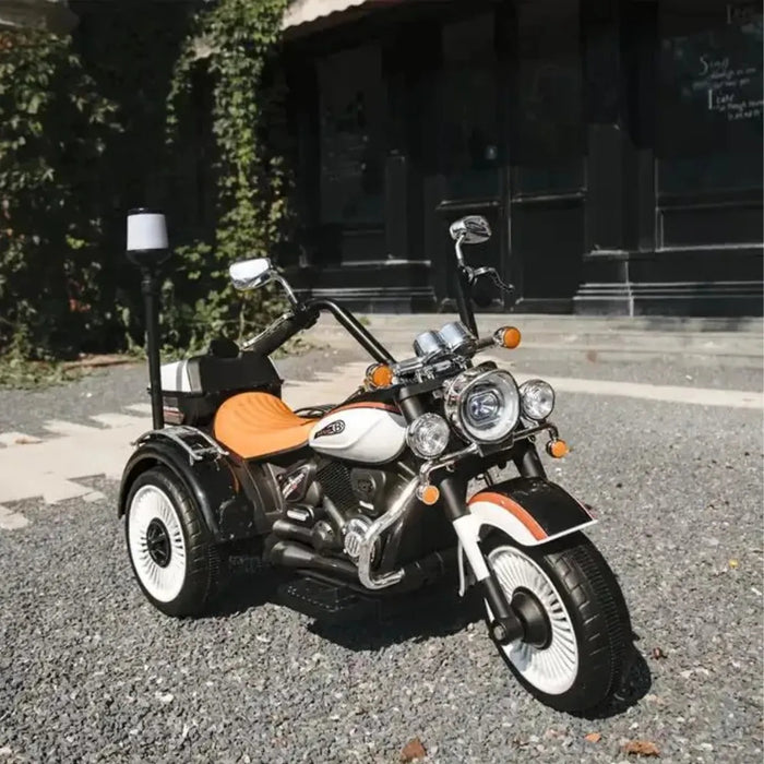 Motocicleta Montable Chopper Niños Policia Bluetooth Usb 12v