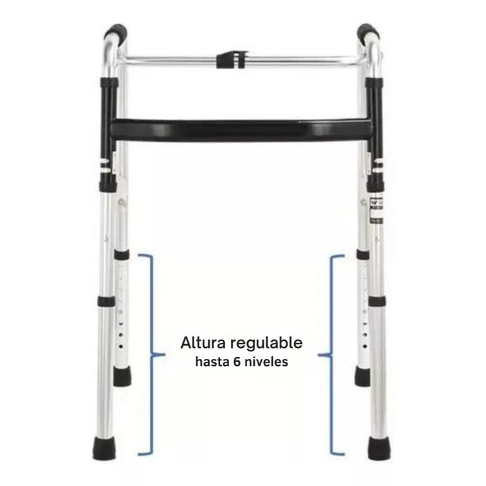 Andadera Ortopedica Adulto Andador Plegable Aluminio 120 Kg