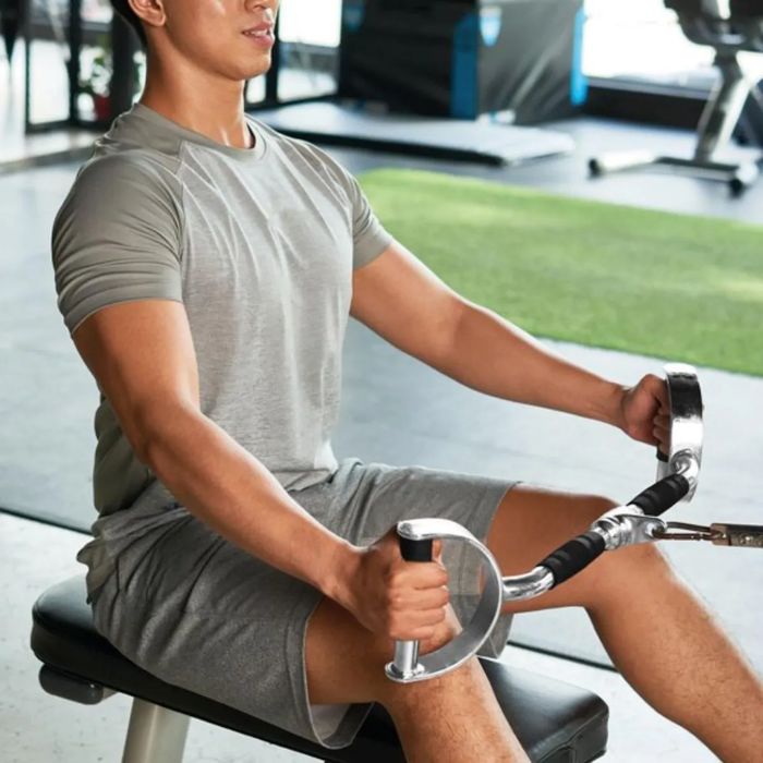 Barra Dorsal De Gimnasio Polea Agarre Cromada Fitness Tricep