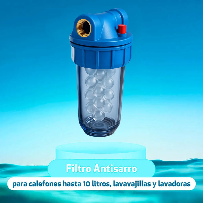 Filtro Purificador Antisarro Calefon Caldera Polifosfato Ter