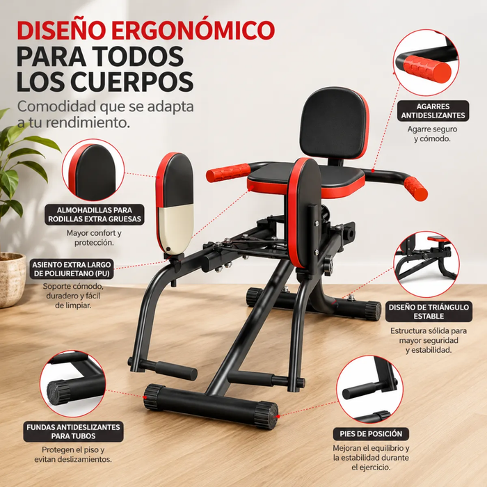 Banco Multifuncional De Abductores Fitness Pierna Cadera Gym