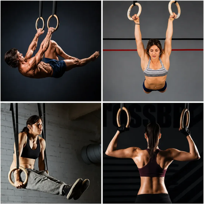 Anillas Olimpicas Hebillas Metalicas De Crossfit Calistenia
