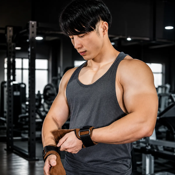 Set Correa Levantamiento Pesas Gancho Straps Gym Muñequera