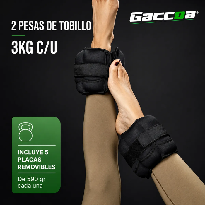 Par Pesas De Tobillo Fitness Gym Tobillera Peso 1.5kg / 3kg