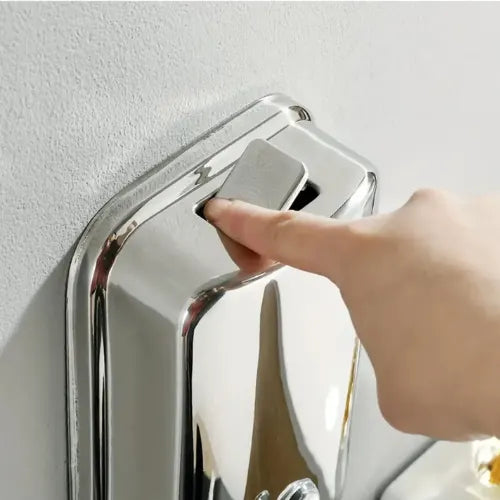 Dispensador Jabon Liquido Manual Jabonera Acero Baño 1000ml