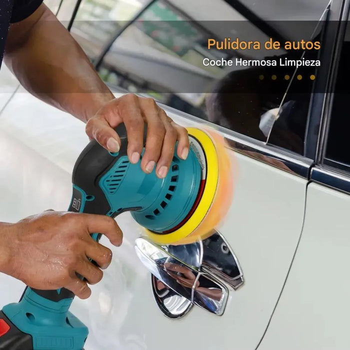 Pulidora Lijadora Inalambrica 21v Portátil 2 Batería 380w